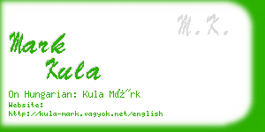 mark kula business card